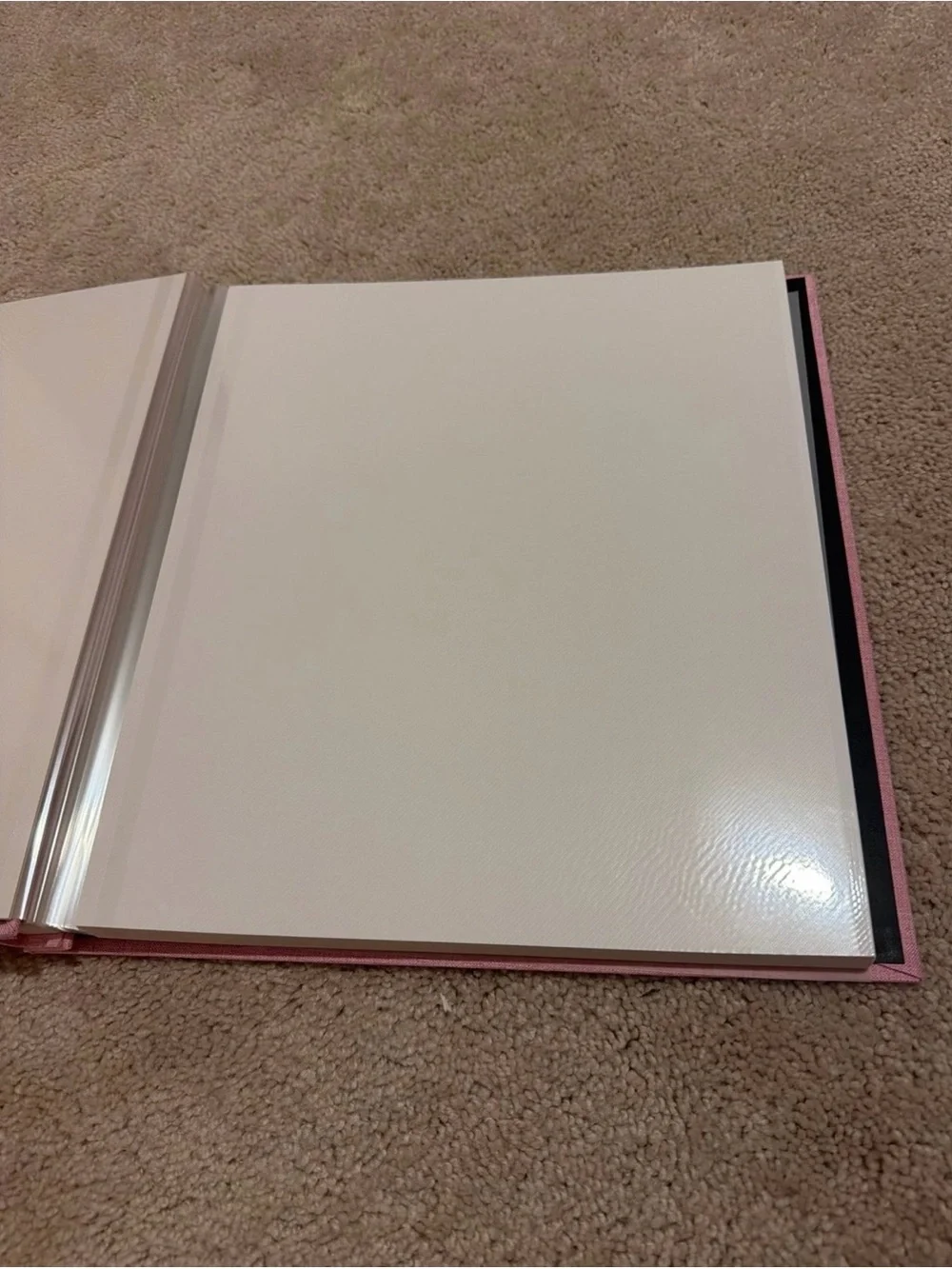 Linen Hardcover Photo Album in Pink - Premium Memory Book